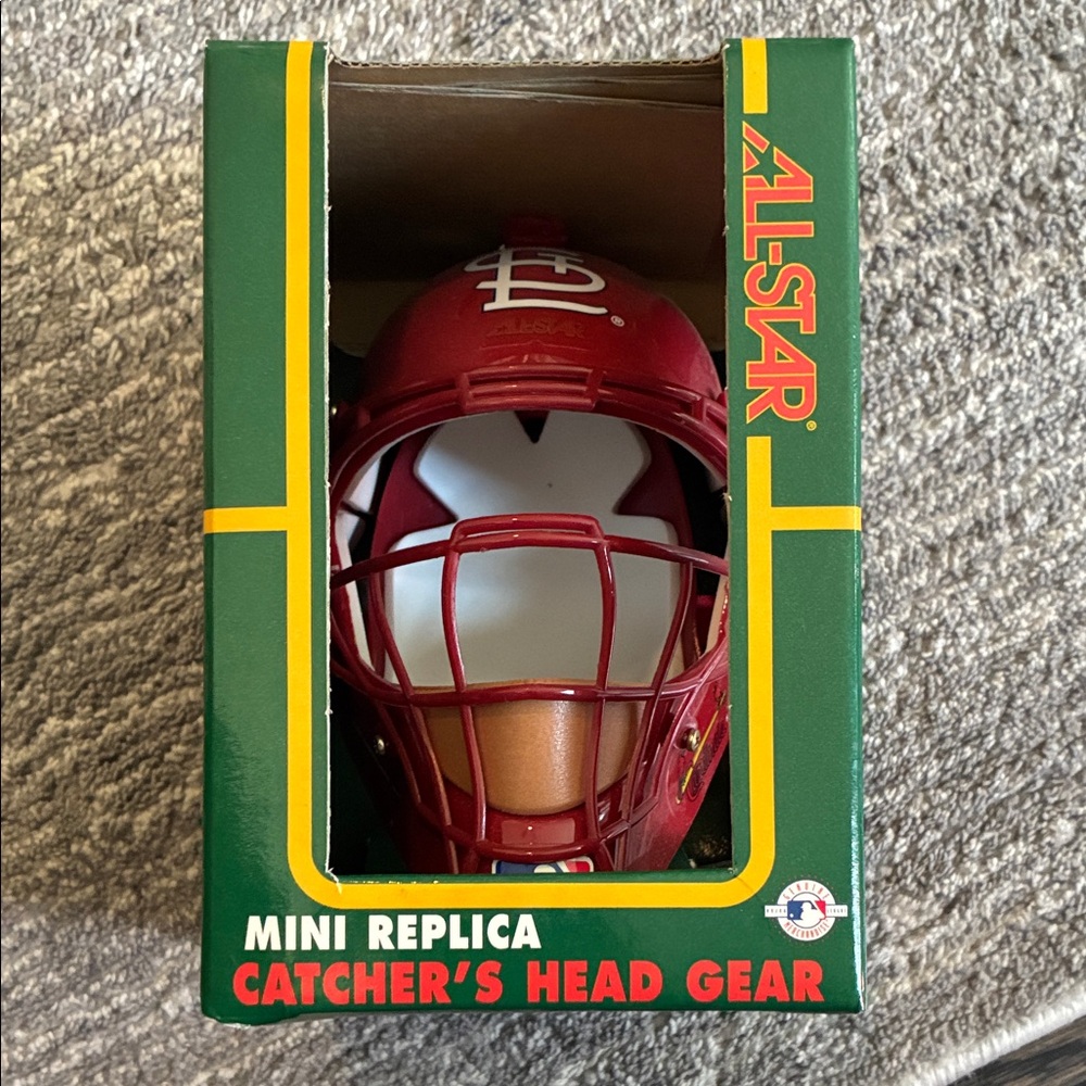 All-Star Mini Replica Catcher's Head Gear Mask St Louis Cardinal baseball MLB - Picture 1 of 7